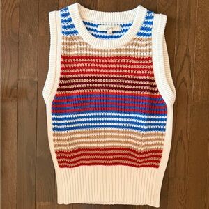 NWT - LOFT Multicolor Sweater Vest